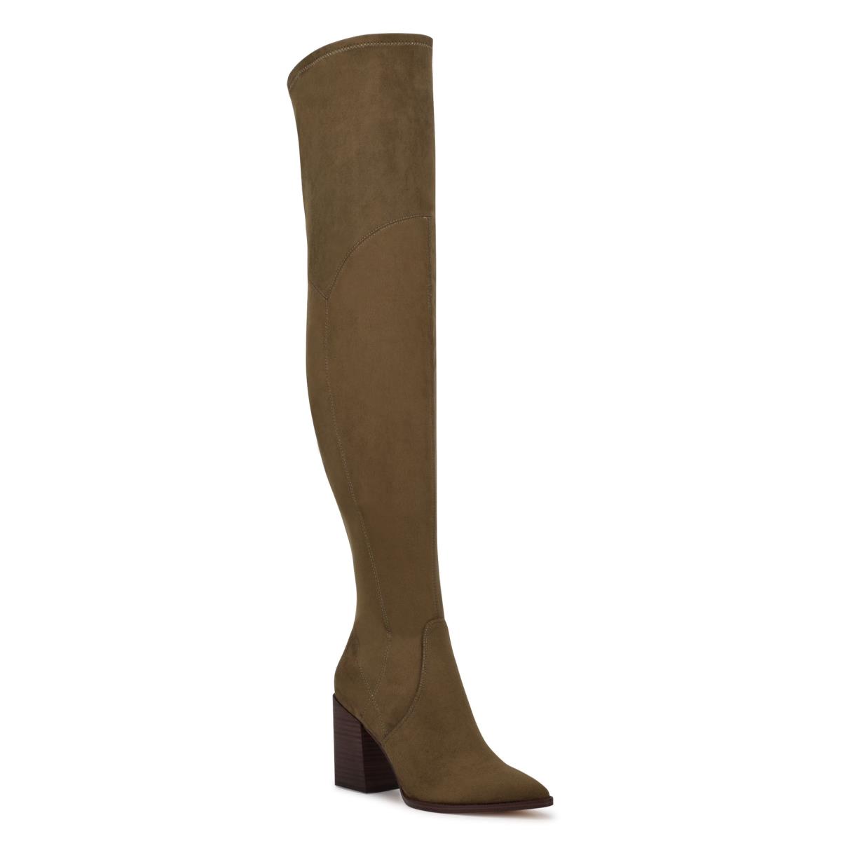 Botas de Tacon Nine West Barret Over The Knee Mujer Marrones Claro | 1603XOMTF