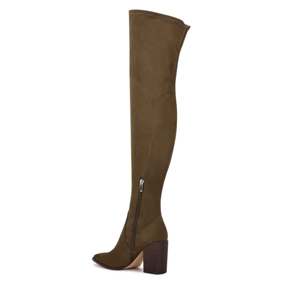 Botas de Tacon Nine West Barret Over The Knee Mujer Marrones Claro | 1603XOMTF