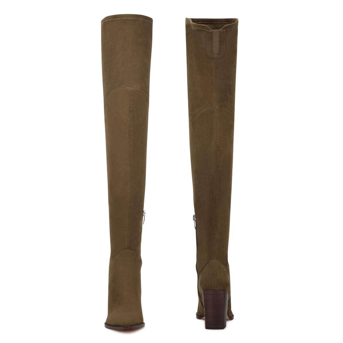 Botas de Tacon Nine West Barret Over The Knee Mujer Marrones Claro | 1603XOMTF