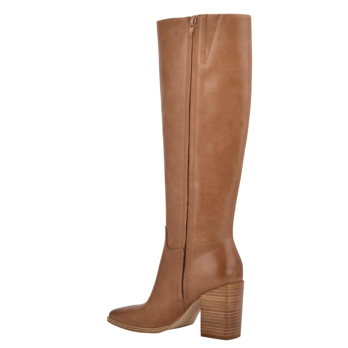 Botas de Tacon Nine West Brixe Mujer Beige | 5963MUQOW