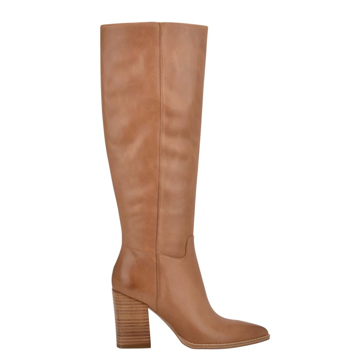 Botas de Tacon Nine West Brixe Mujer Beige | 5963MUQOW