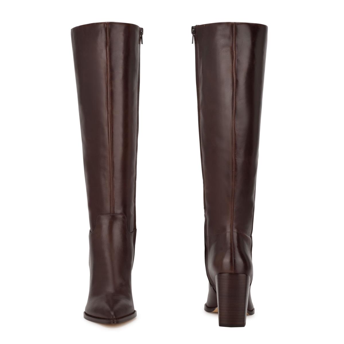 Botas de Tacon Nine West Brixe Mujer Marrones | 3980NJORV