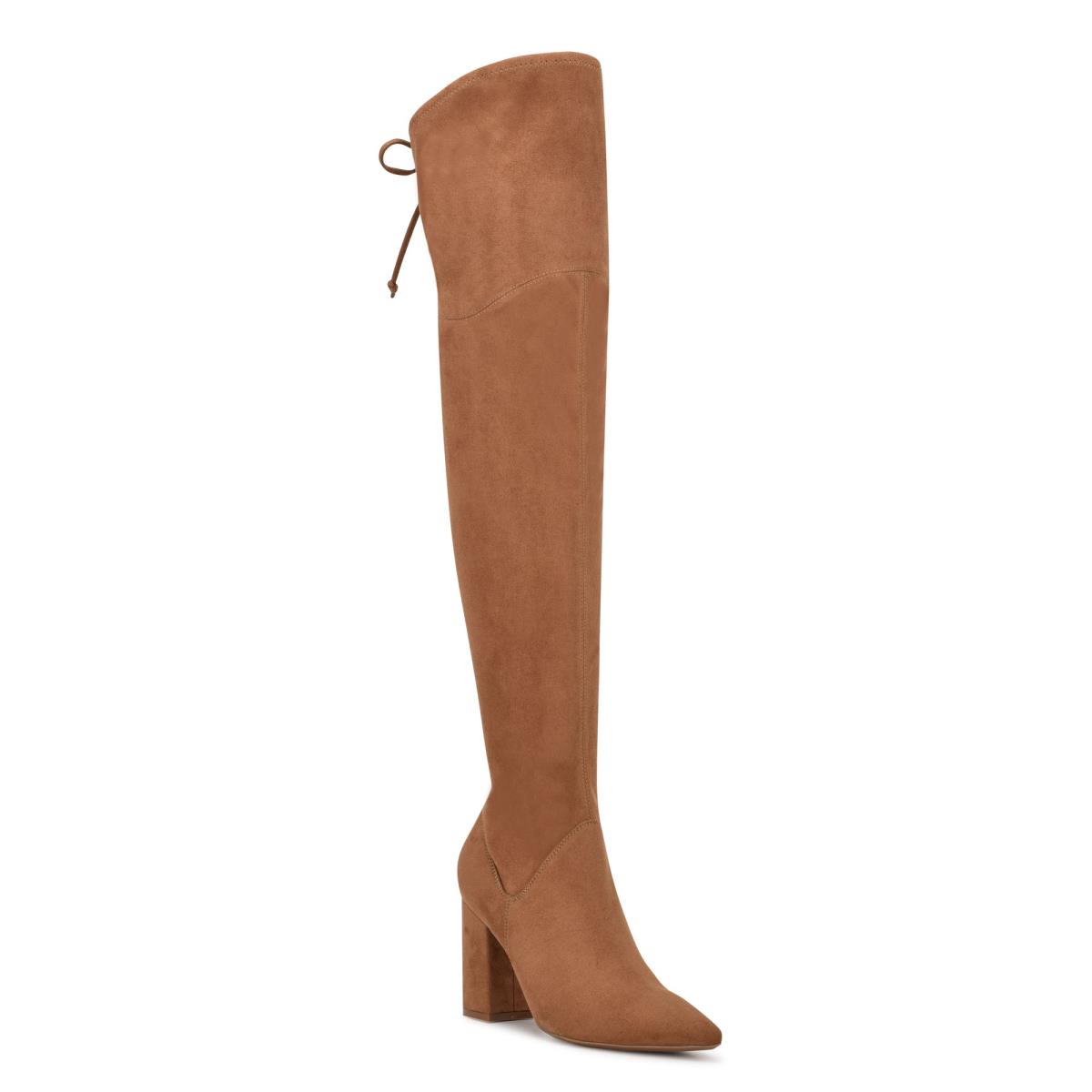 Botas de Tacon Nine West Ceeya 9x9 Over The Knee Mujer Marrones | 4069FEMID