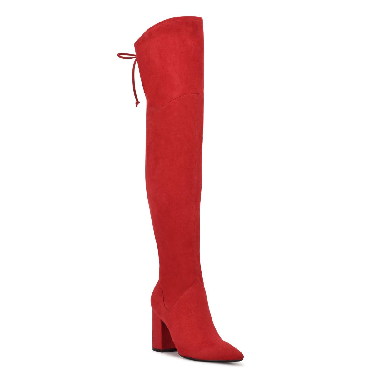 Botas de Tacon Nine West Ceeya 9x9 Over The Knee Mujer Rojas | 5301UBFPI