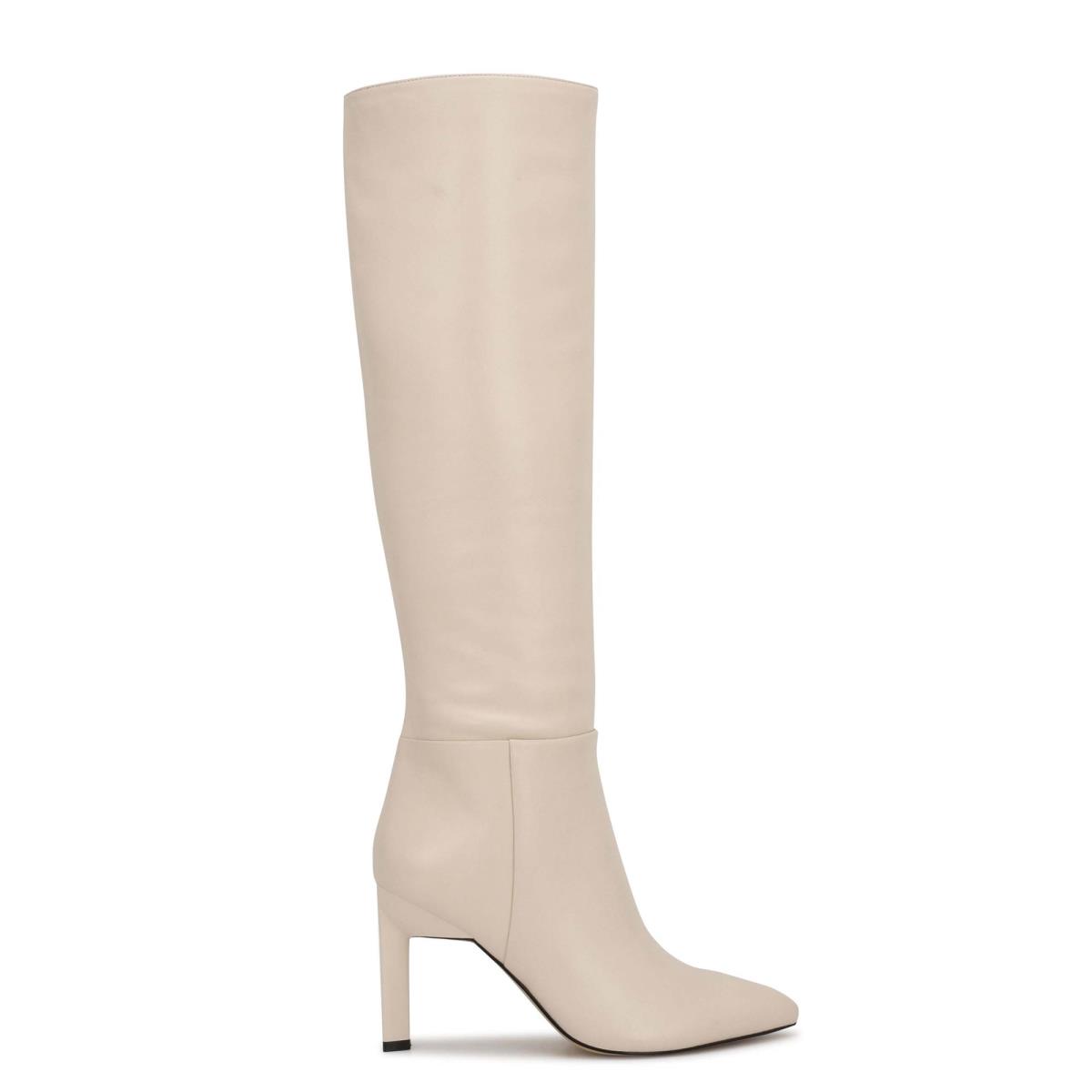 Botas de Tacon Nine West Eardy Mujer Blancas | 4150LKYXC