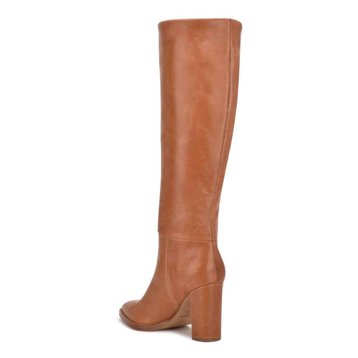 Botas de Tacon Nine West Hiya Mujer Marrones | 3476LMSYC