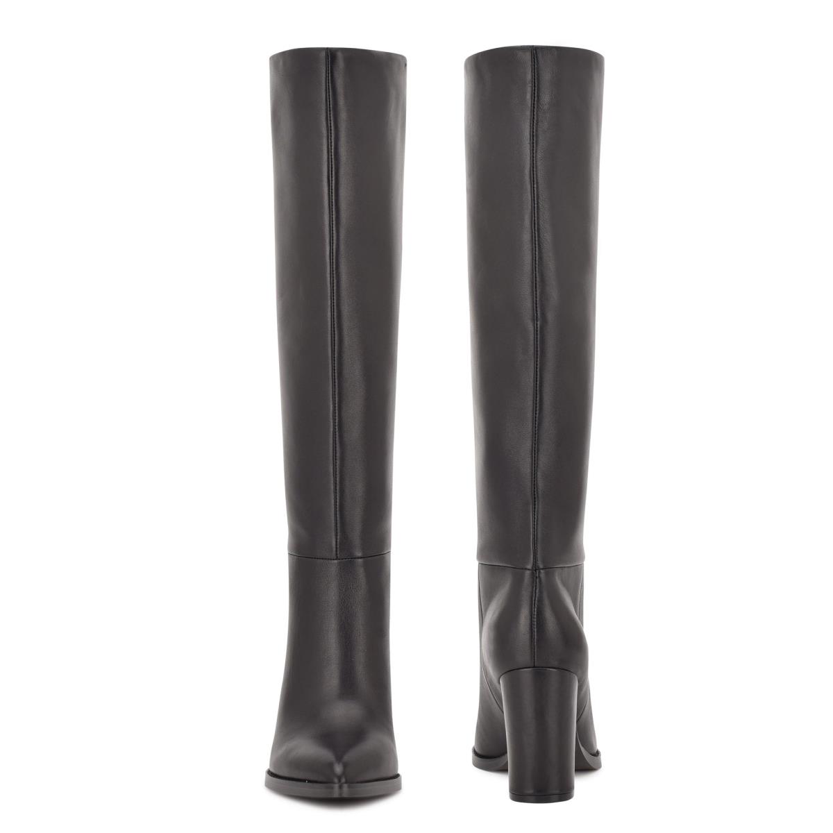 Botas de Tacon Nine West Hiya Mujer Negras | 5104RSEYM