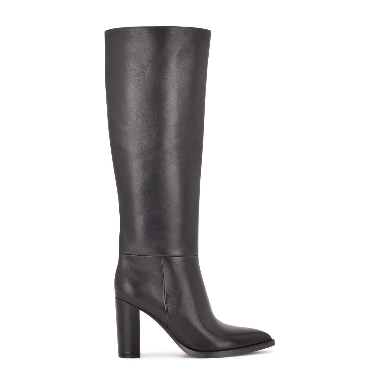 Botas de Tacon Nine West Hiya Mujer Negras | 5104RSEYM