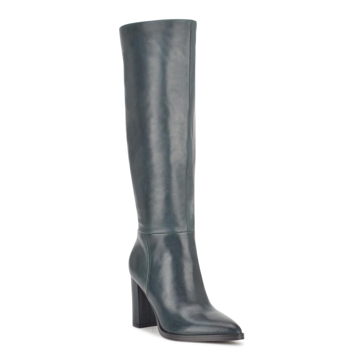 Botas de Tacon Nine West Hiya Mujer Obsidian | 4915UYOQE