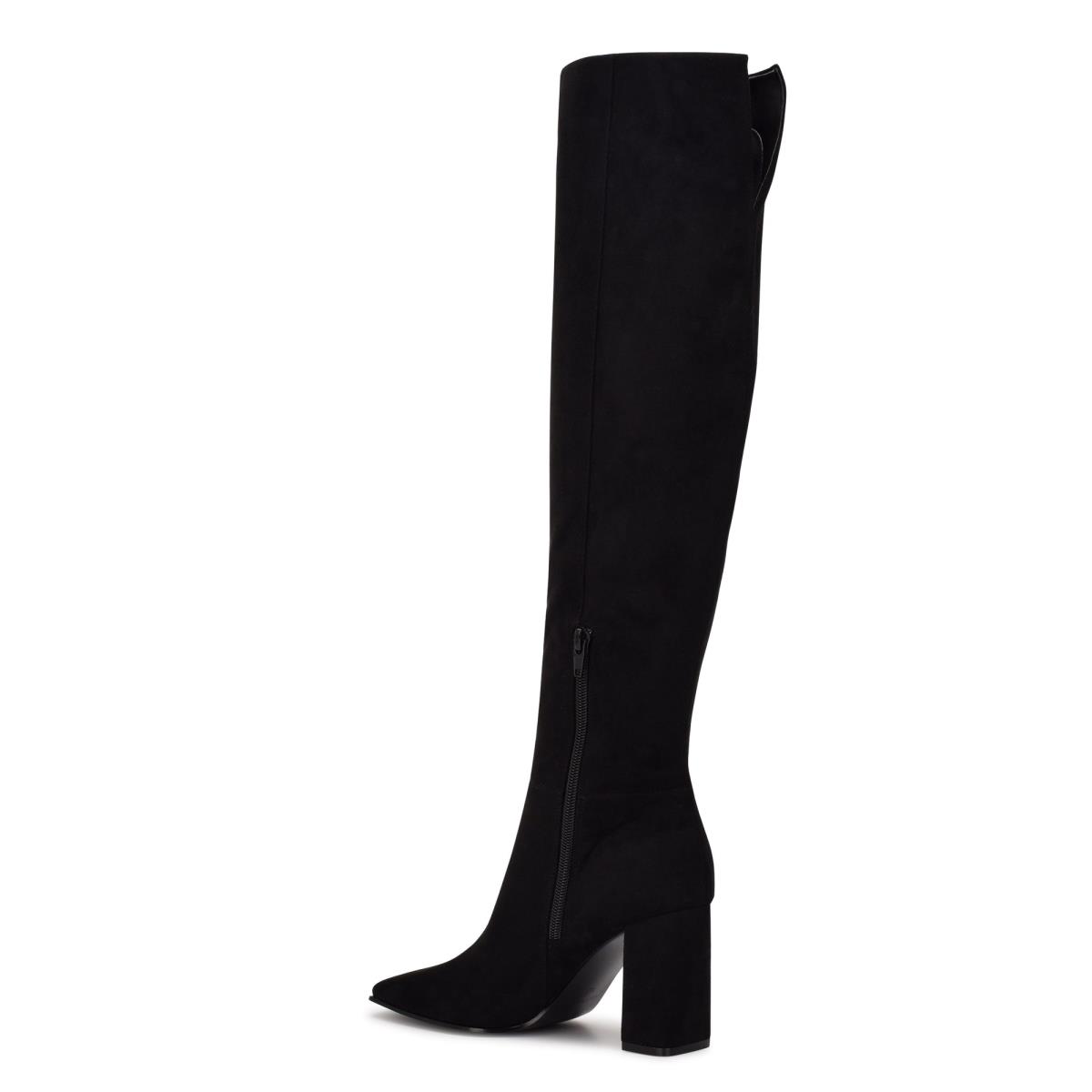 Botas de Tacon Nine West Kalida Mujer Negras | 5647LBCAW