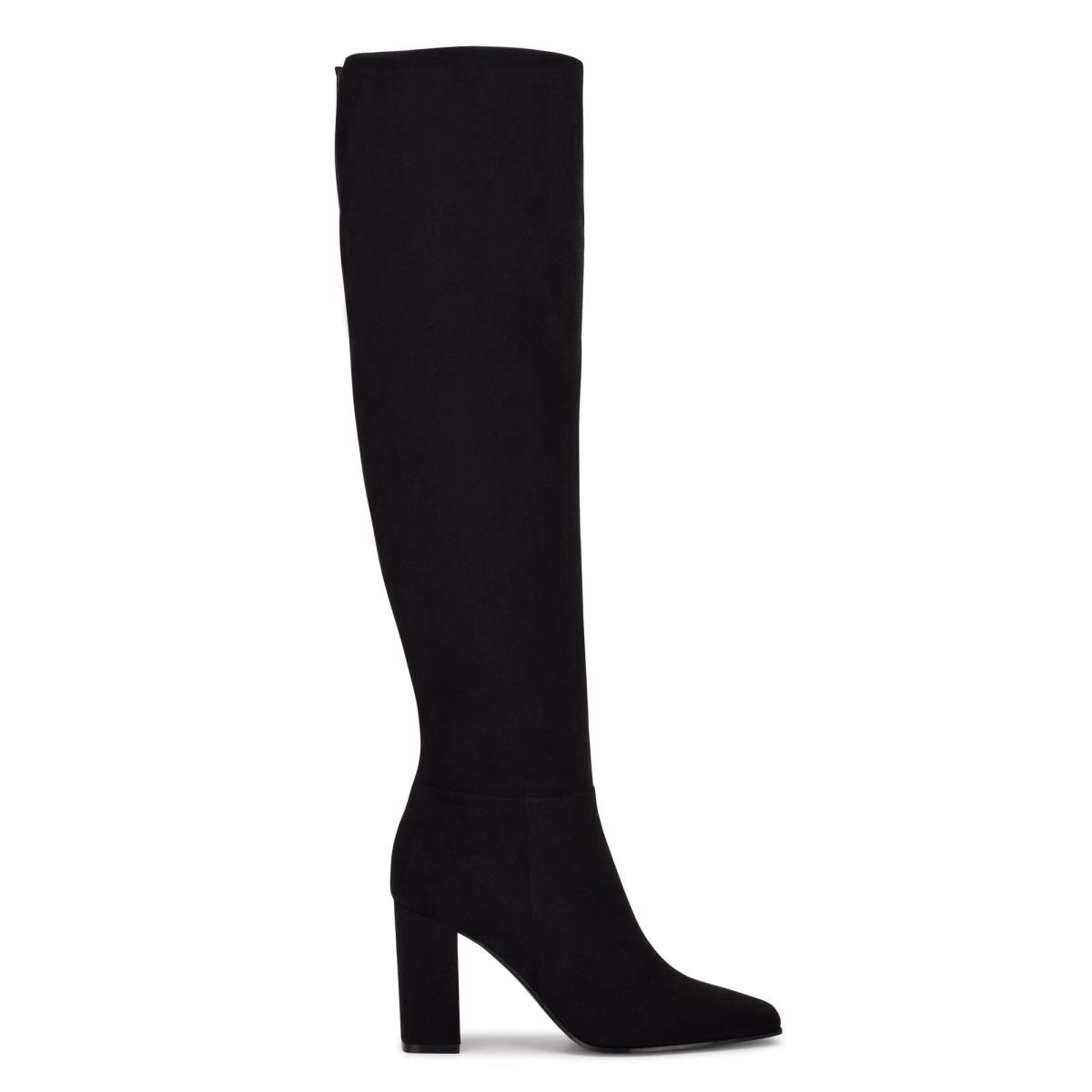 Botas de Tacon Nine West Kalida Mujer Negras | 5647LBCAW