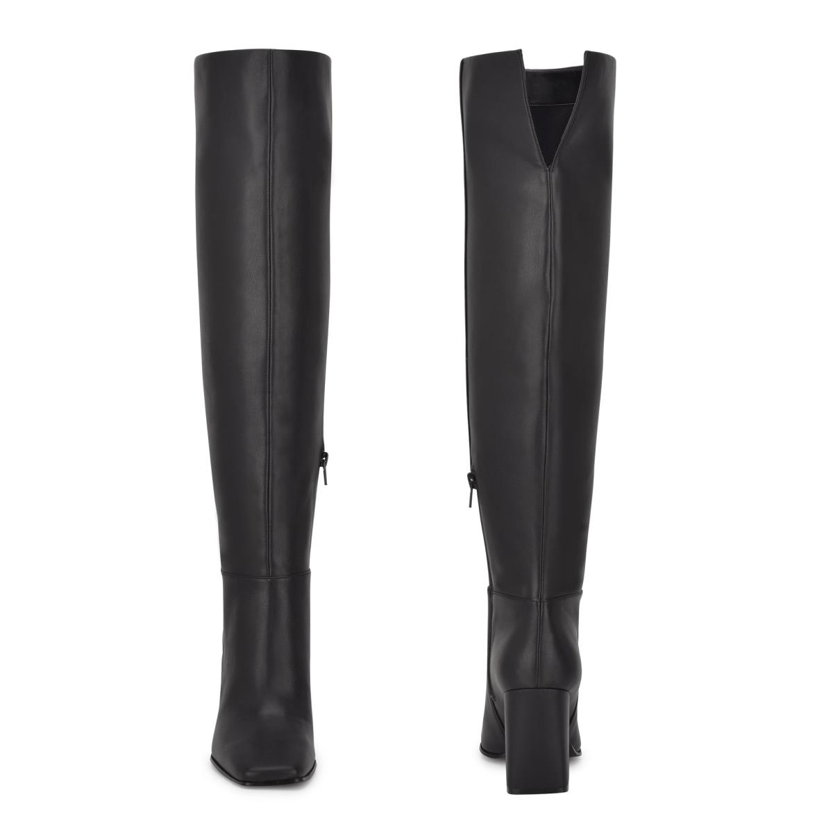 Botas de Tacon Nine West Kalida Mujer Negras | 5671VWTZI