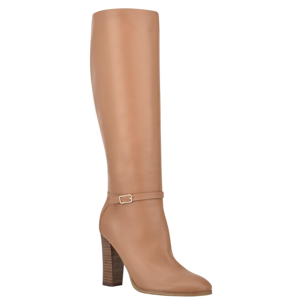 Botas de Tacon Nine West Kimy Mujer Beige | 1420LVERX