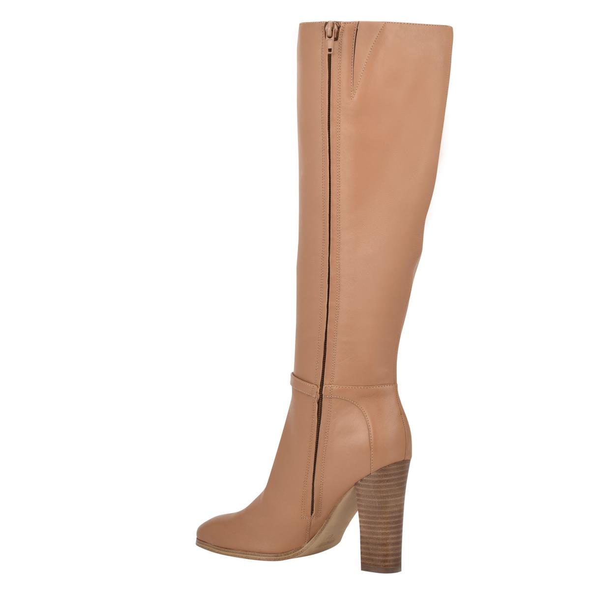 Botas de Tacon Nine West Kimy Mujer Beige | 1420LVERX