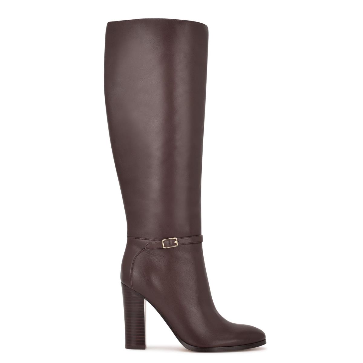 Botas de Tacon Nine West Kimy Mujer Marrones | 4109GWOJD