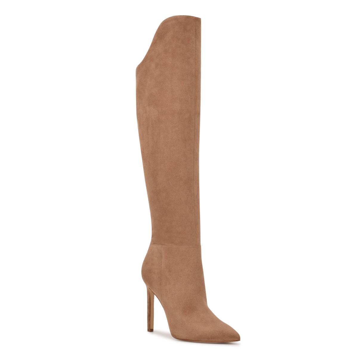 Botas de Tacon Nine West Teleena Anchos Calf Mujer Naranjas | 2413SPRBN