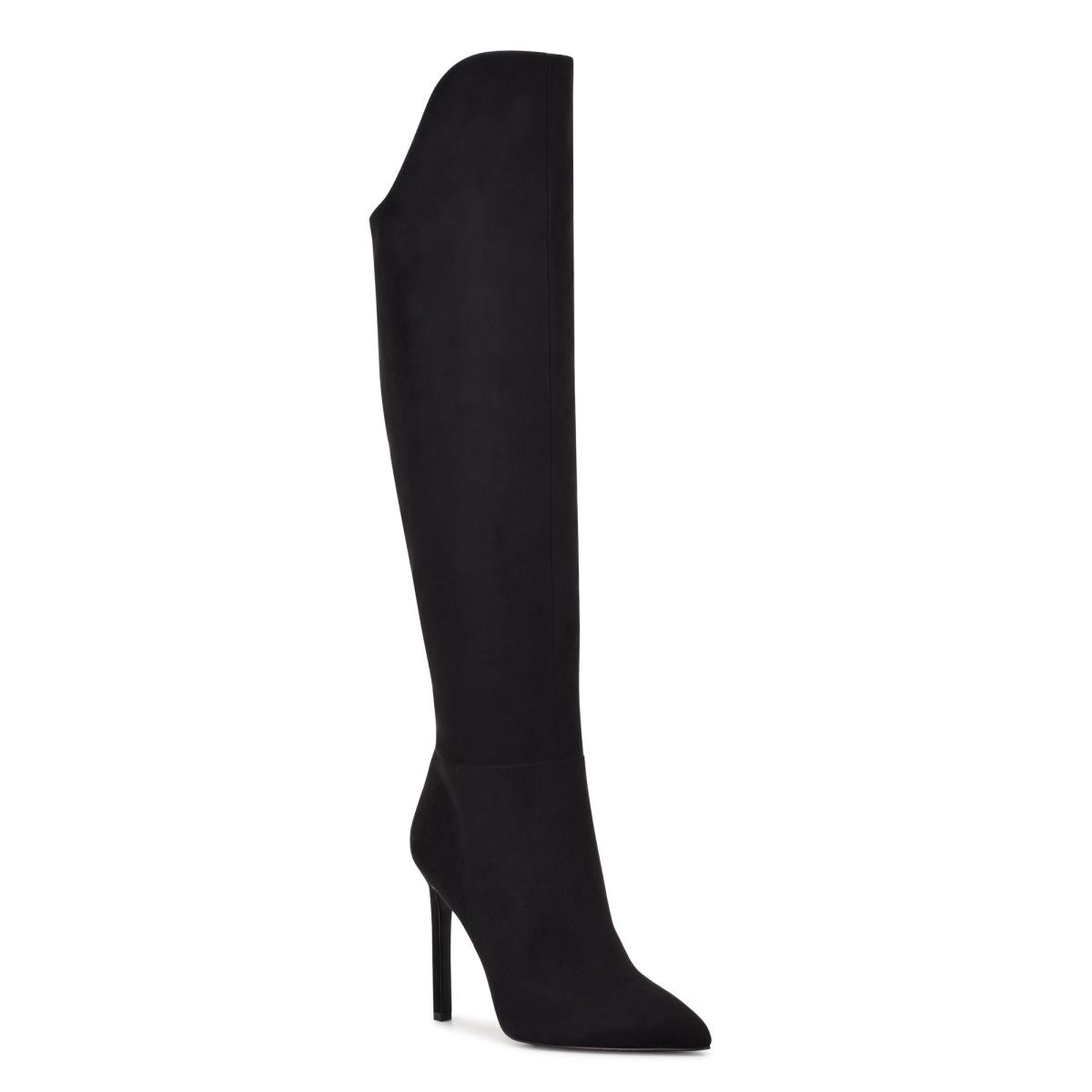 Botas de Tacon Nine West Teleena Mujer Negras | 3105SCDBZ