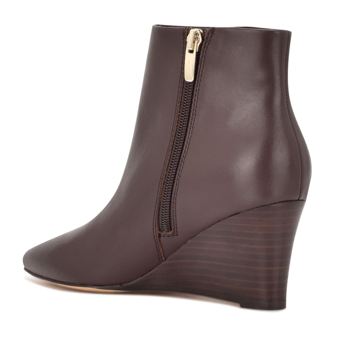 Botines Nine West Carter Wedge Mujer Marrones | 8120WIZUK