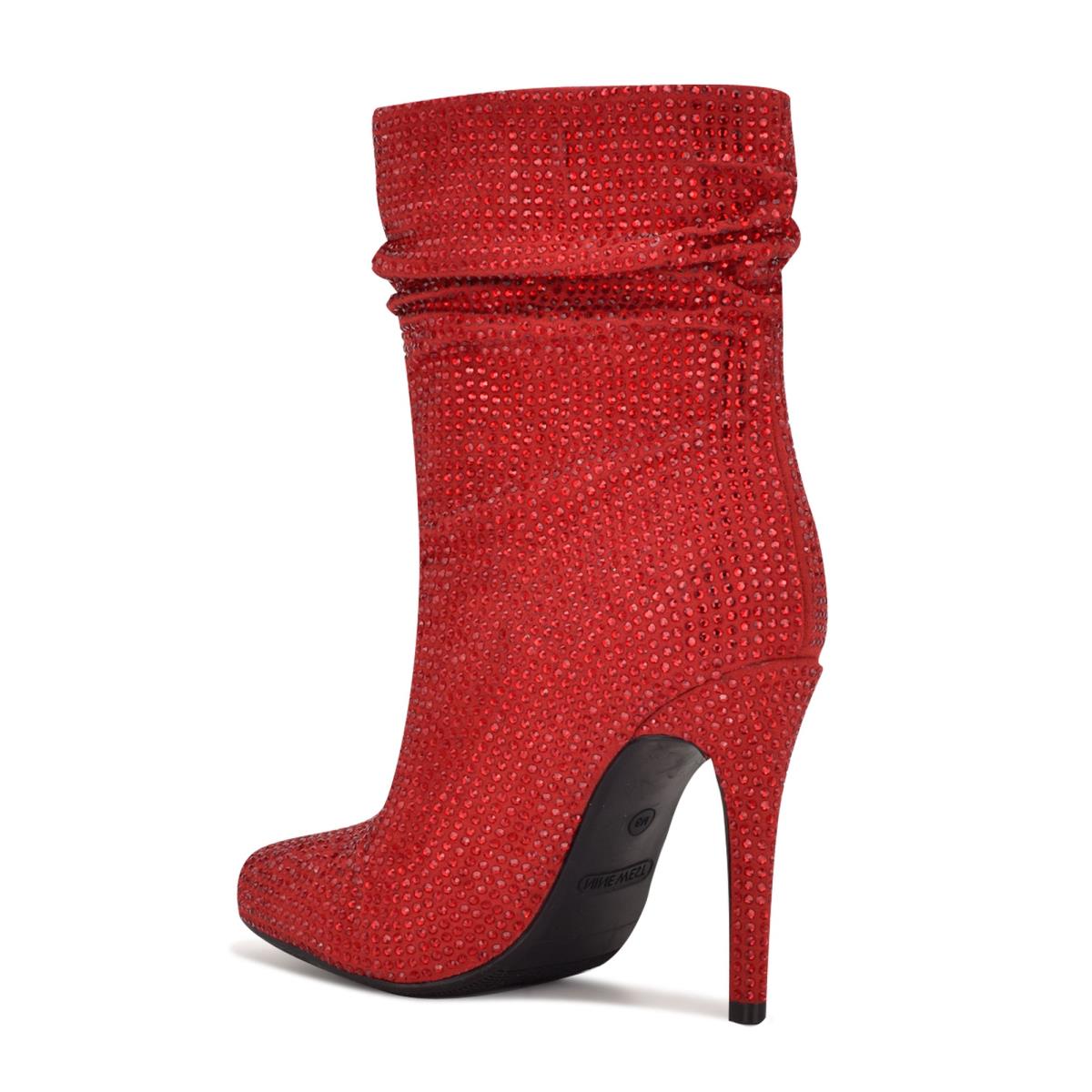 Botines Nine West Dazzle Vestido Mujer Rojas | 5497FIHBV