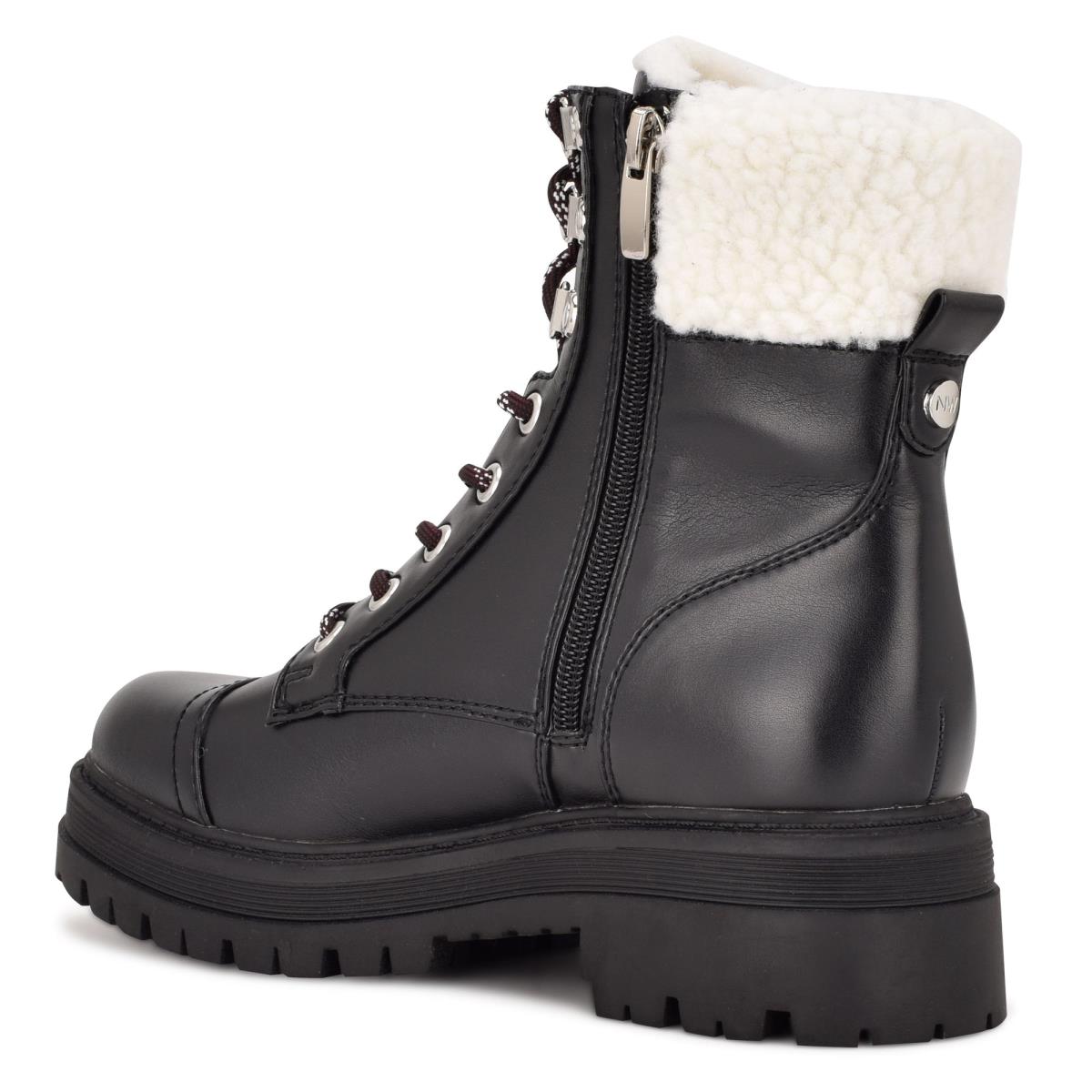 Botines Nine West Pike Combat Lug Sole Mujer Negras | 4260YVJZT