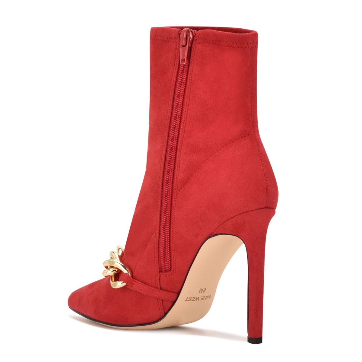 Botines Nine West Timbaa Vestido Bootie Mujer Rojas | 3791GBZSY