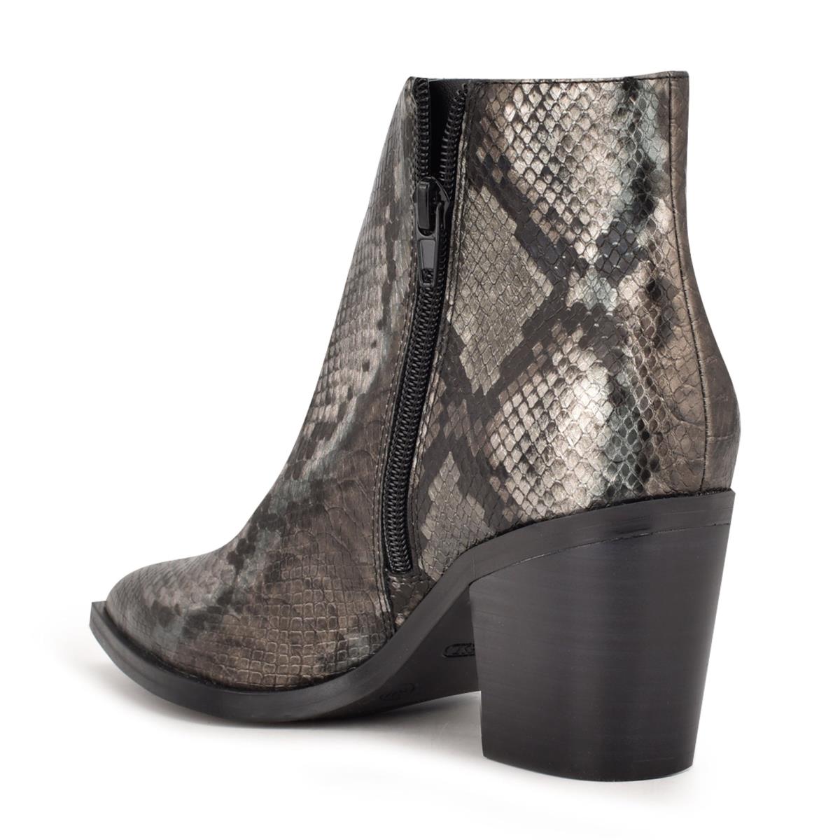 Botines Nine West Wearit Block Heel Mujer Serpent | 0953RNEWS