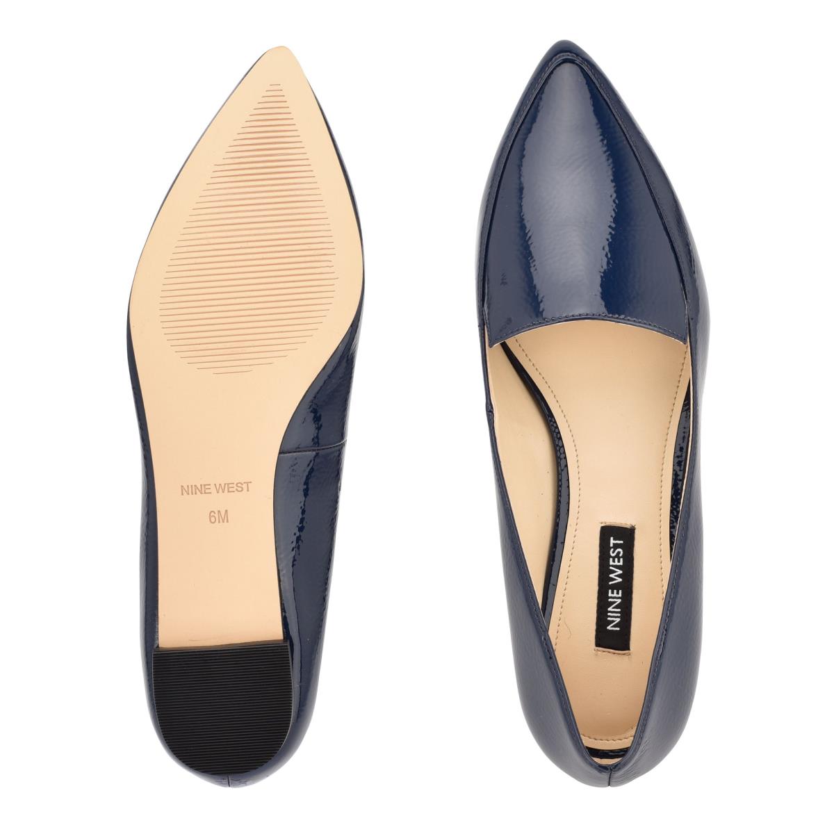 Flats Nine West Abay Smoking Mujer Azules | 6582DSOJX