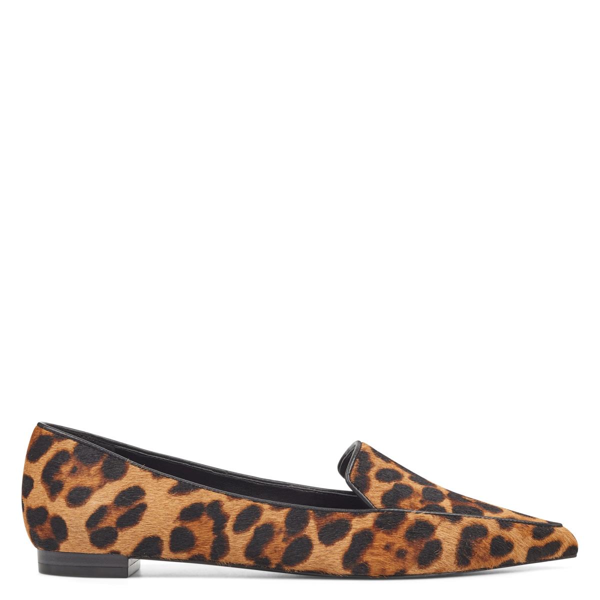 Flats Nine West Abay Smoking Mujer Leopardo | 9501KIFPX