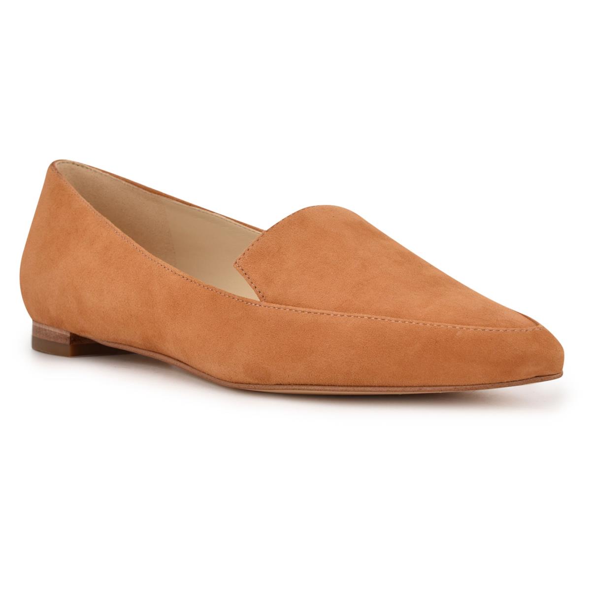 Flats Nine West Abay Smoking Mujer Moutarde | 3829ZGMVK