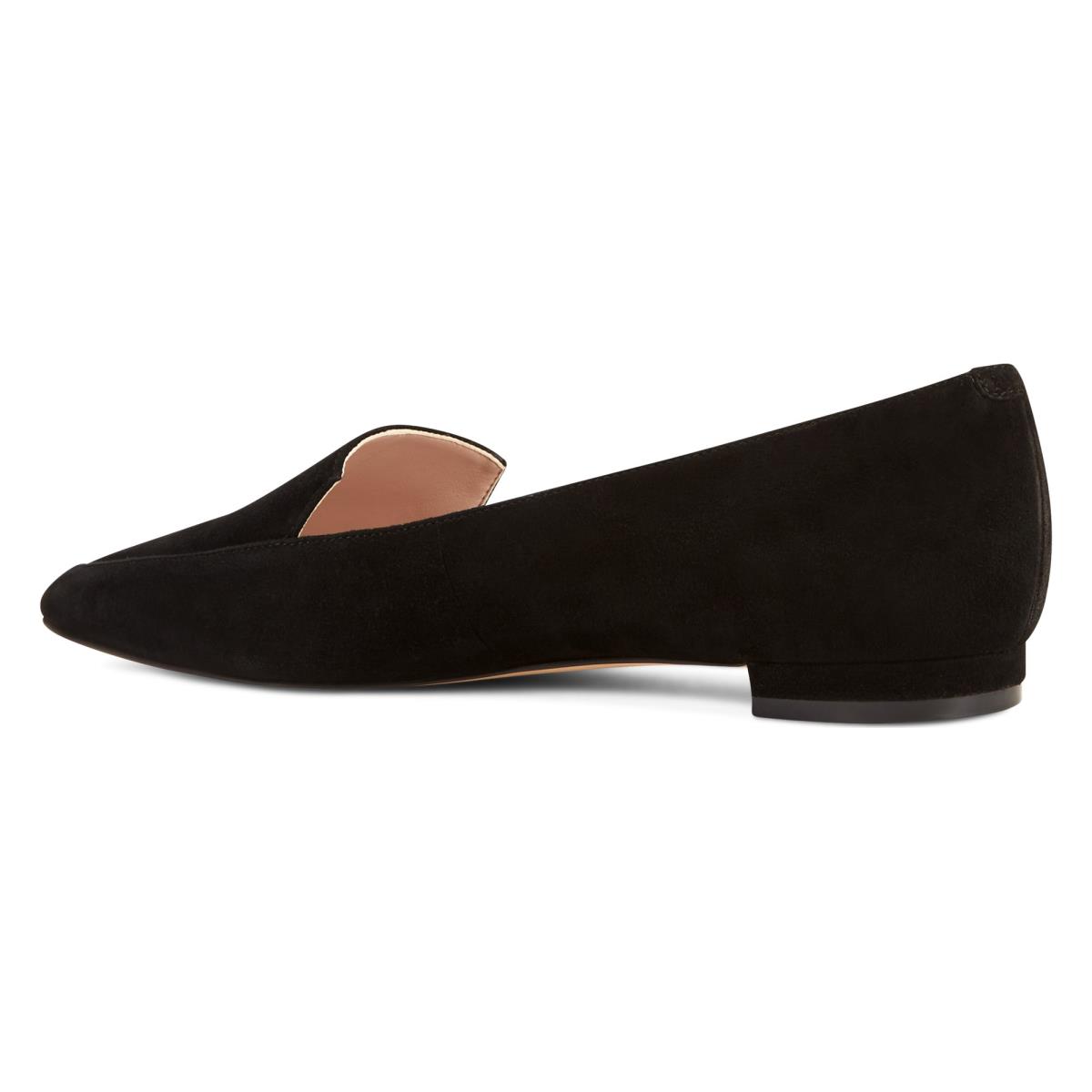 Flats Nine West Abay Smoking Mujer Negras | 0642TMRAN