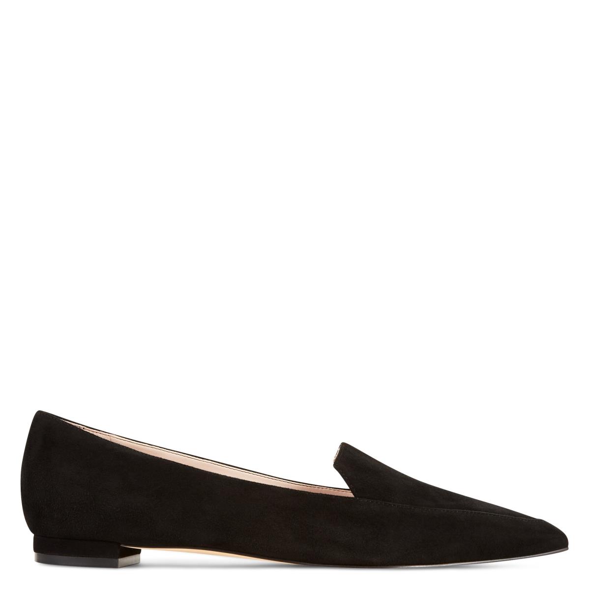 Flats Nine West Abay Smoking Mujer Negras | 0642TMRAN