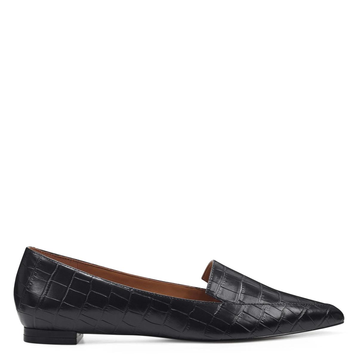 Flats Nine West Abay Smoking Mujer Negras | 4803IYZND