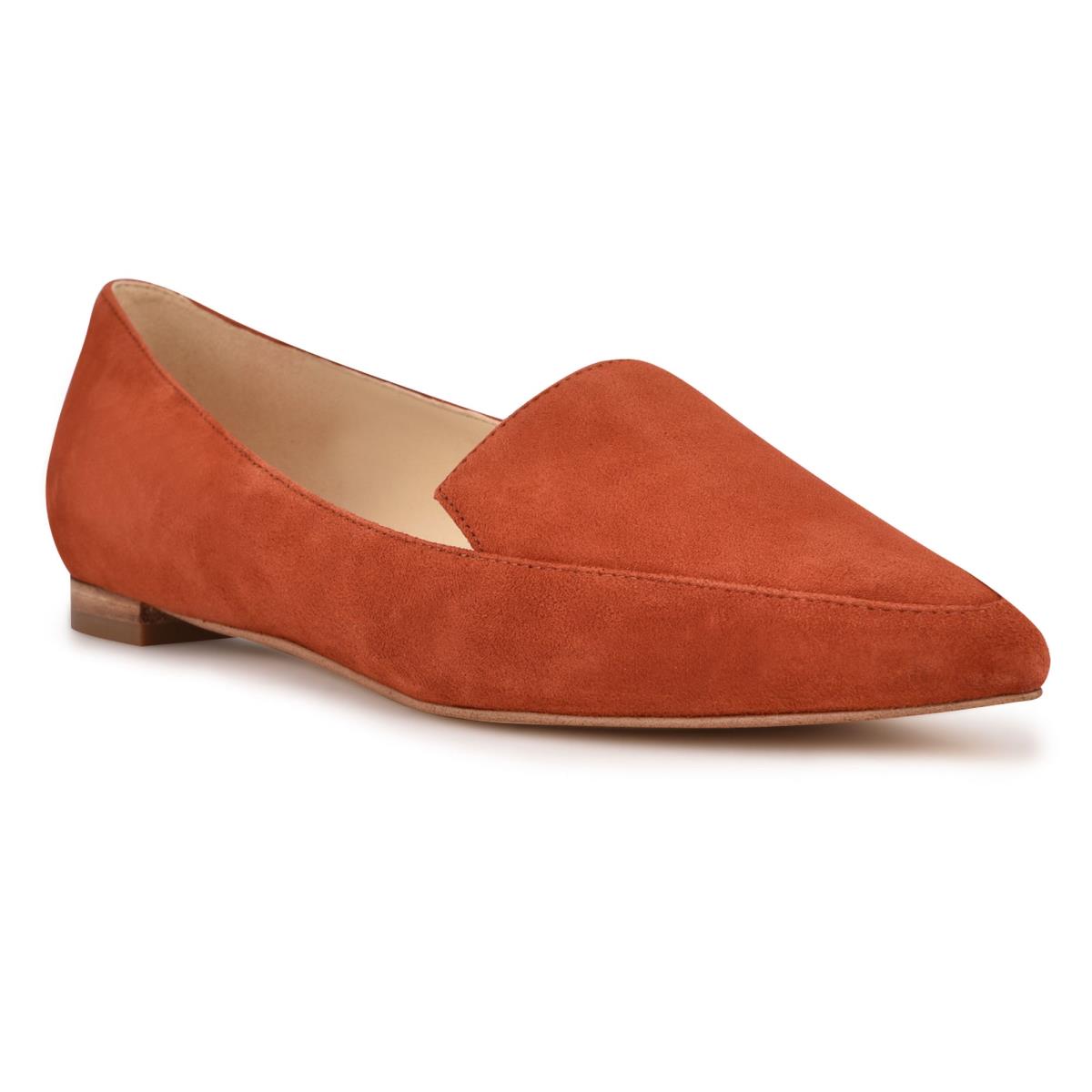 Flats Nine West Abay Smoking Mujer Rojas | 1670PTMXJ