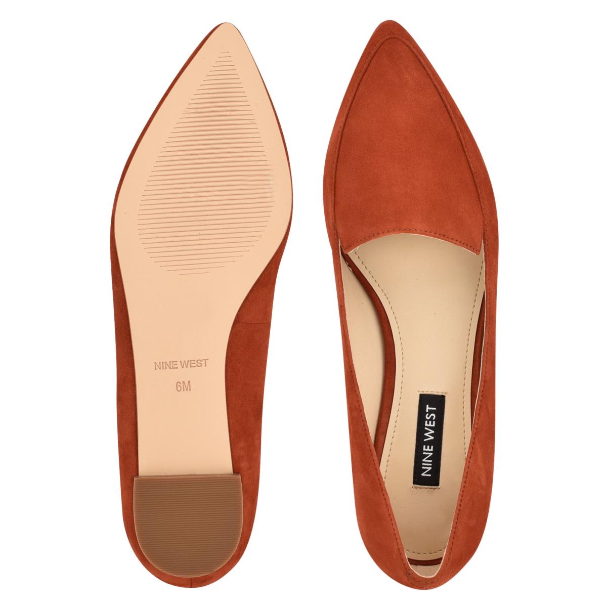 Flats Nine West Abay Smoking Mujer Rojas | 1670PTMXJ