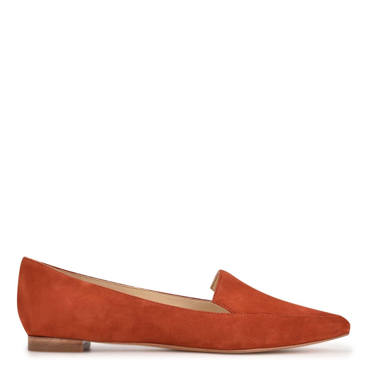 Flats Nine West Abay Smoking Mujer Rojas | 1670PTMXJ