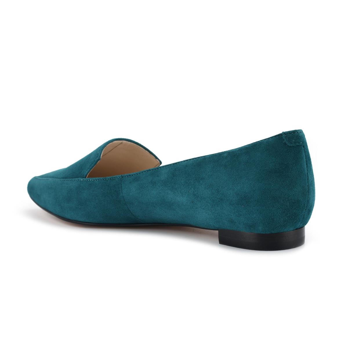 Flats Nine West Abay Smoking Mujer Turquesa | 8573ISMAY