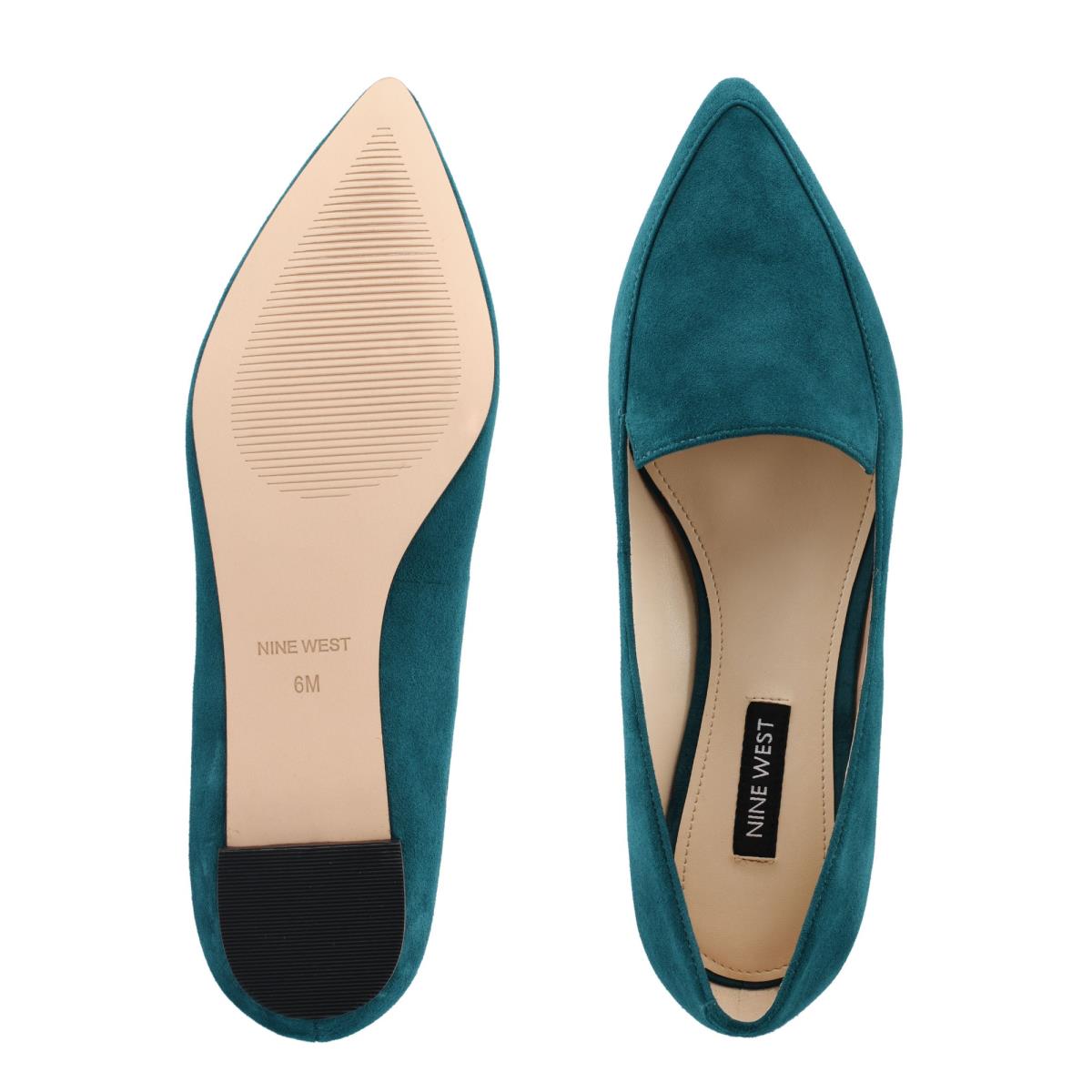 Flats Nine West Abay Smoking Mujer Turquesa | 8573ISMAY