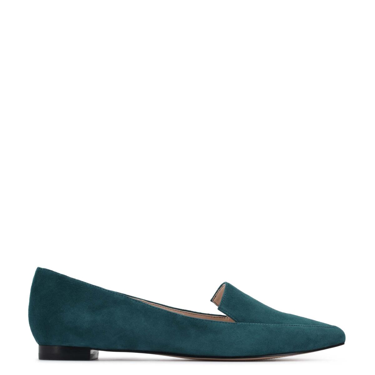 Flats Nine West Abay Smoking Mujer Turquesa | 8573ISMAY