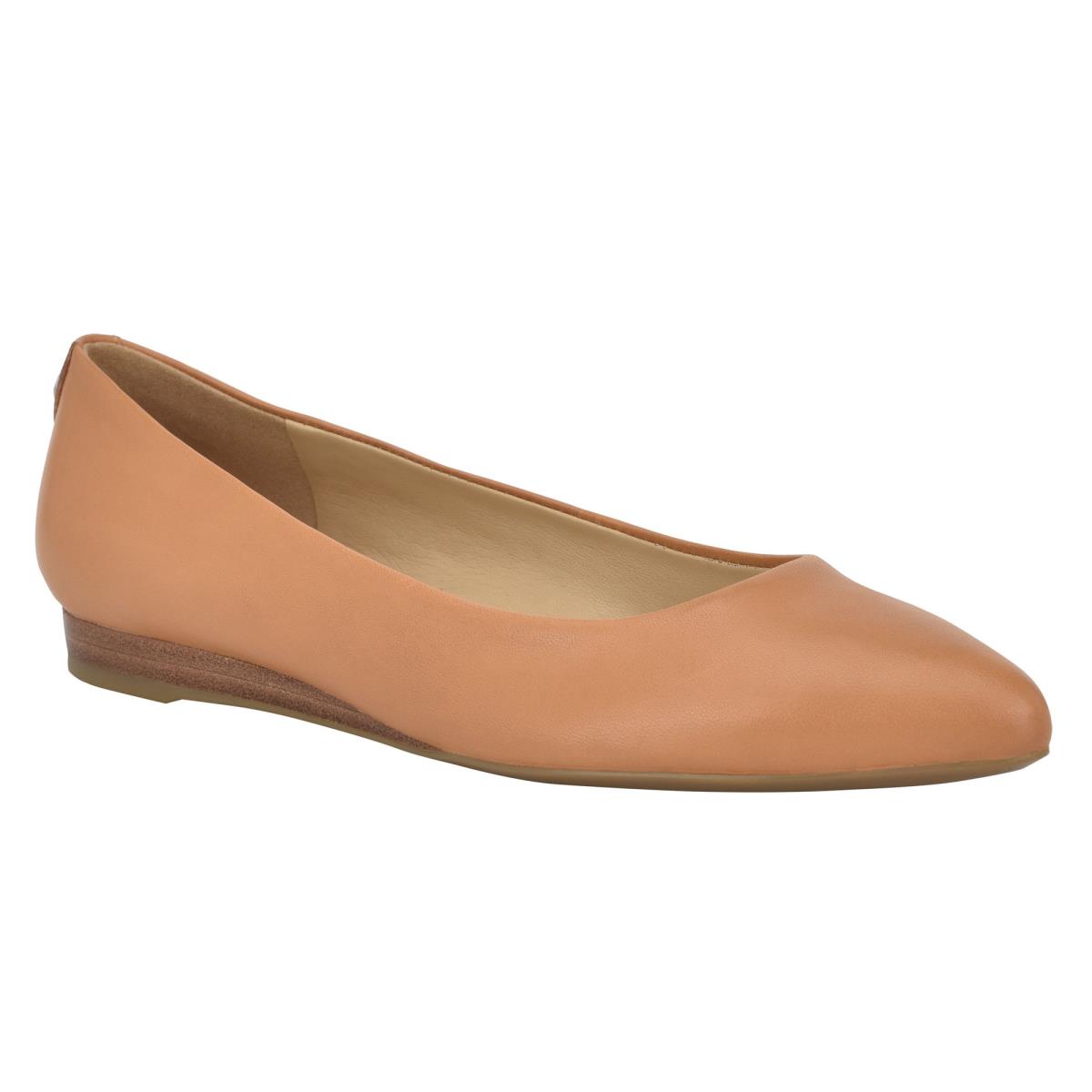 Flats Nine West Ferdi 9x9 Pointy Puntera Mujer Beige | 5048QPCKM