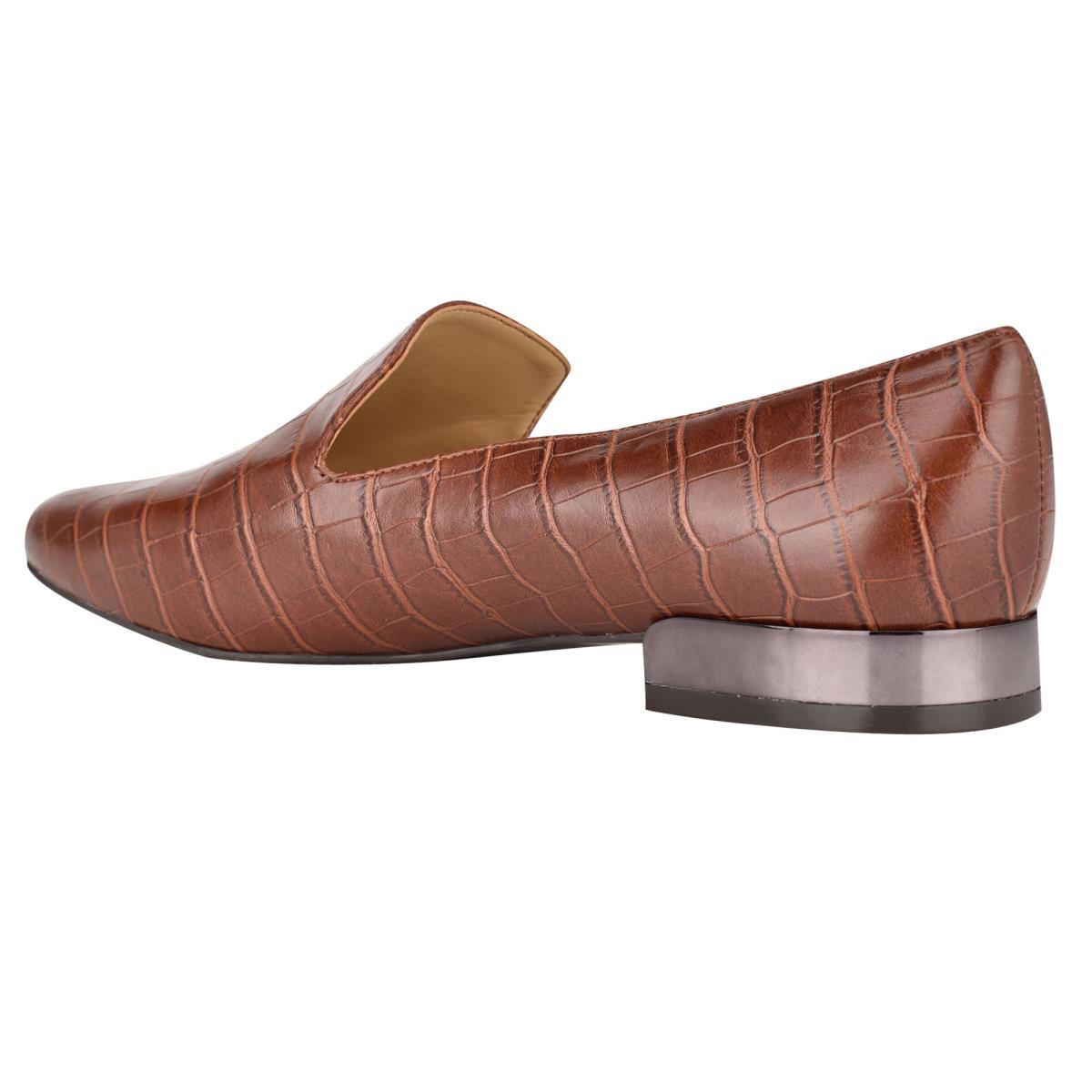 Flats Nine West Lisette Smoking Mujer Marrones | 5973DASWI