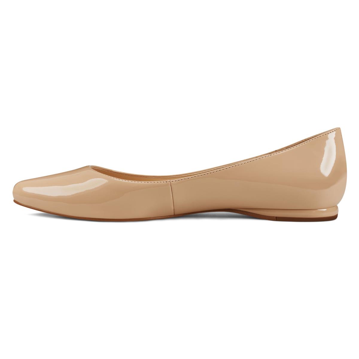 Flats Nine West Speakup Almond Puntera Mujer Beige Claro | 0583JWQAO