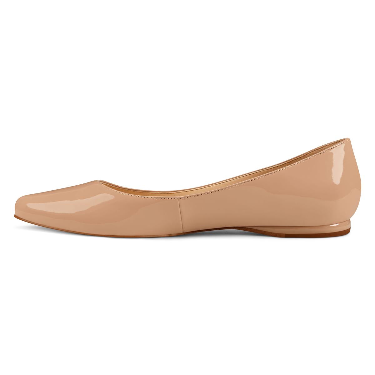 Flats Nine West Speakup Almond Puntera Mujer Gris Marrones | 5082MTDER