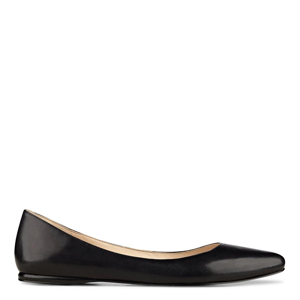 Flats Nine West Speakup Almond Puntera Mujer Negras | 5260BIMLS