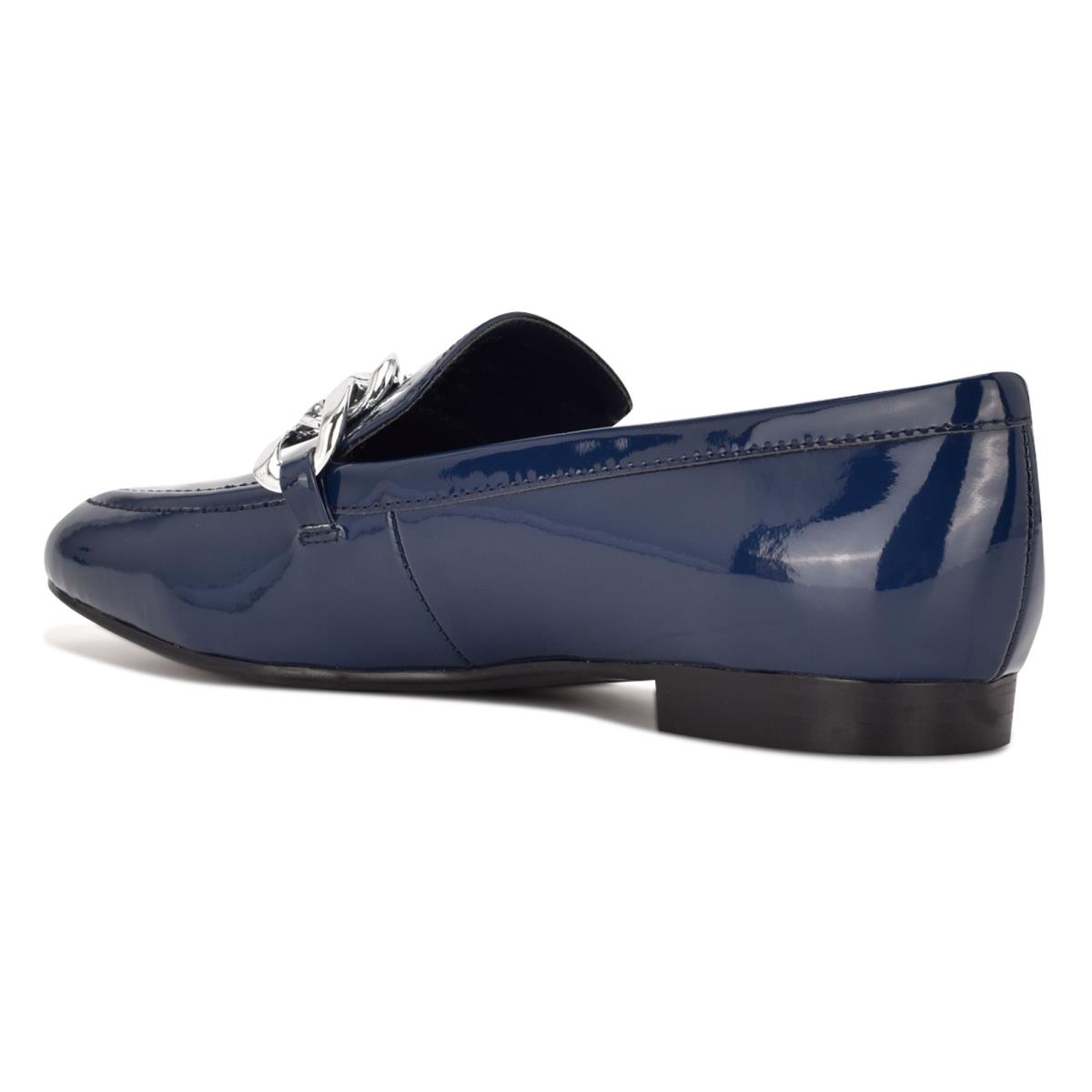 Loafers Nine West Chain Slip-On Mujer Azules | 7160BILMO