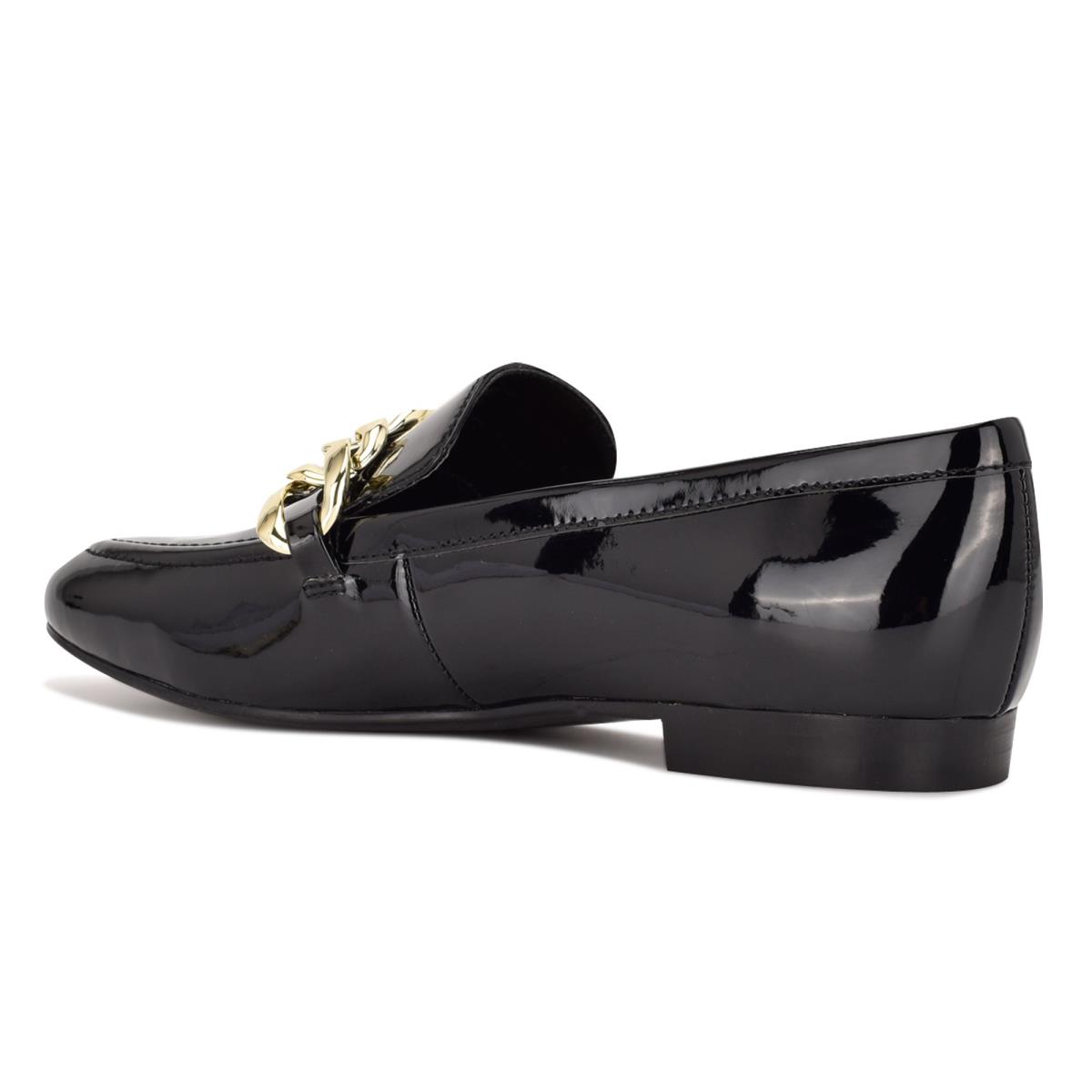 Loafers Nine West Chain Slip-On Mujer Negras | 0384GMFLX