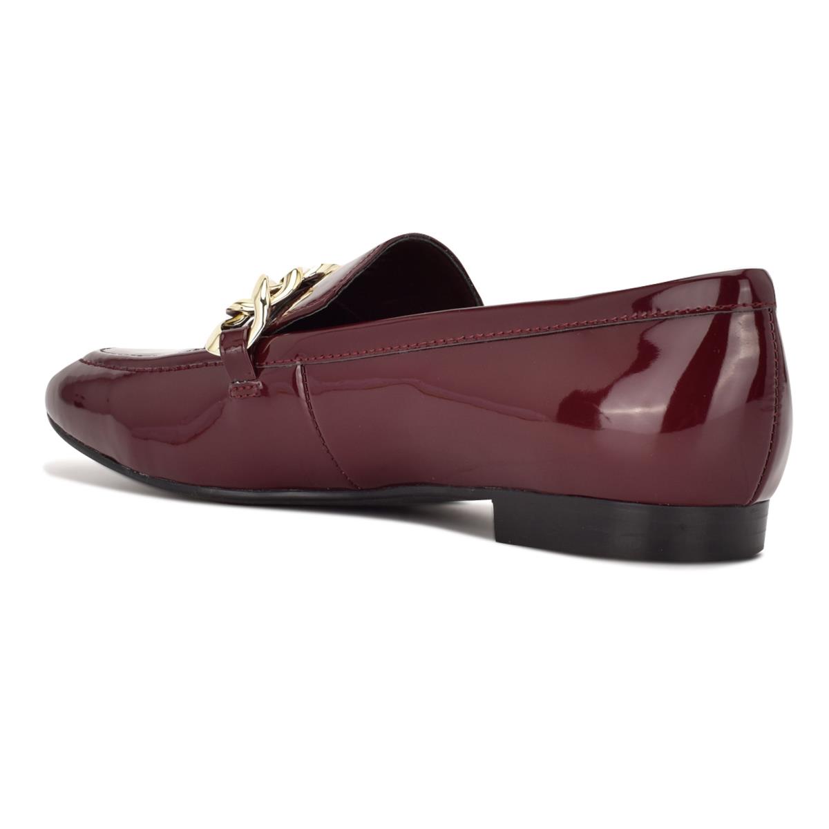 Loafers Nine West Chain Slip-On Mujer Rojas | 8014QXPRT