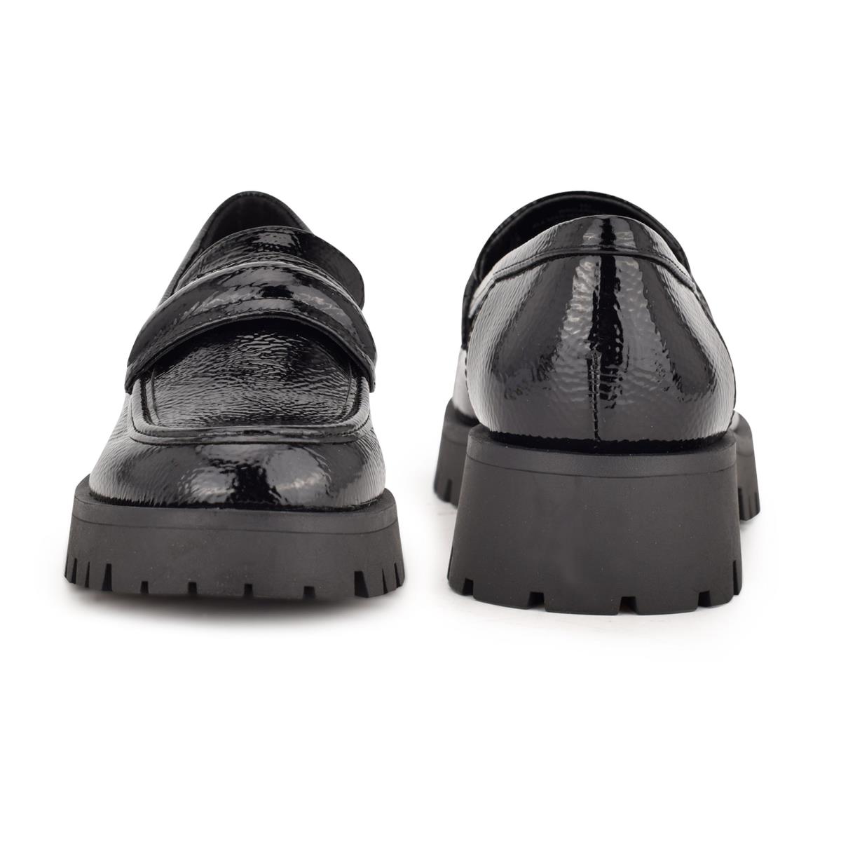 Loafers Nine West Garren Lug Sole Mujer Negras | 9872JXAVS