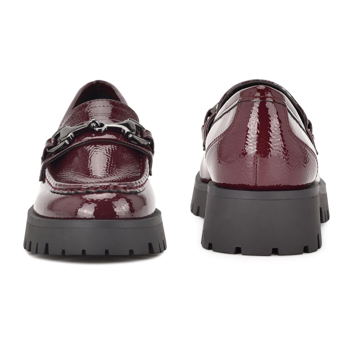 Loafers Nine West Gonehme Lug Sole Mujer Rojas | 2805WGNKD