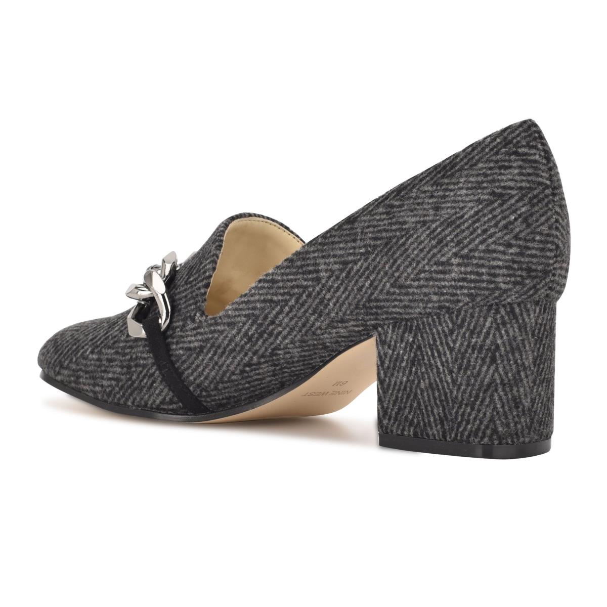 Loafers Nine West Remal Tacón Mujer Gris | 6094CEALX