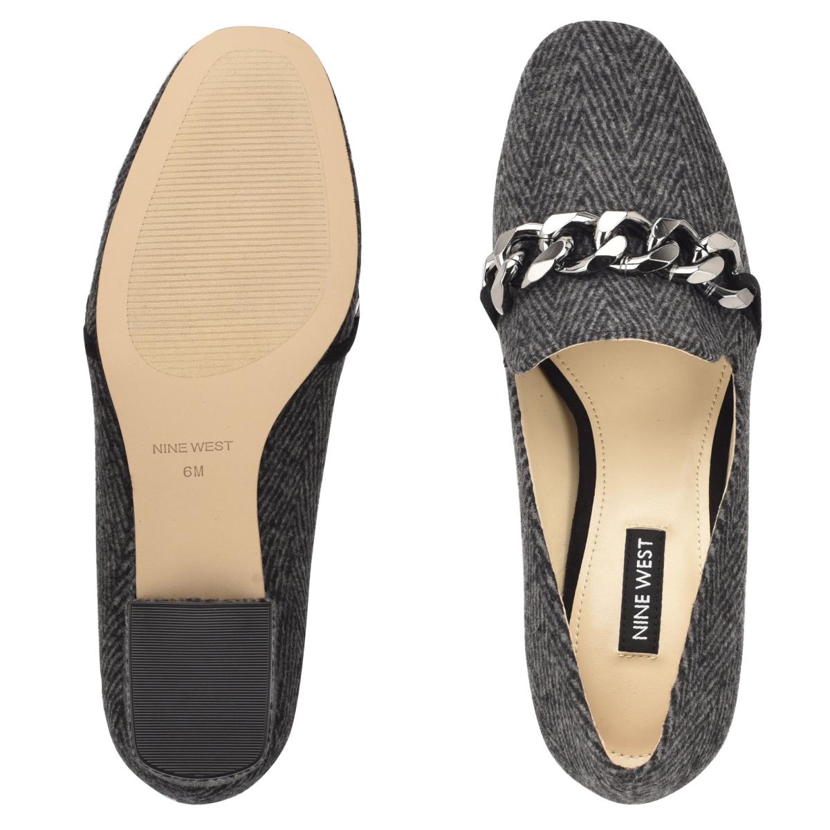 Loafers Nine West Remal Tacón Mujer Gris | 6094CEALX